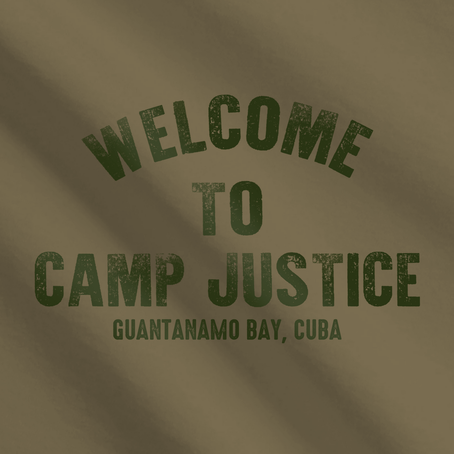 WELCOME TO CAMP JUSTICE - PREMIUM T-SHIRT